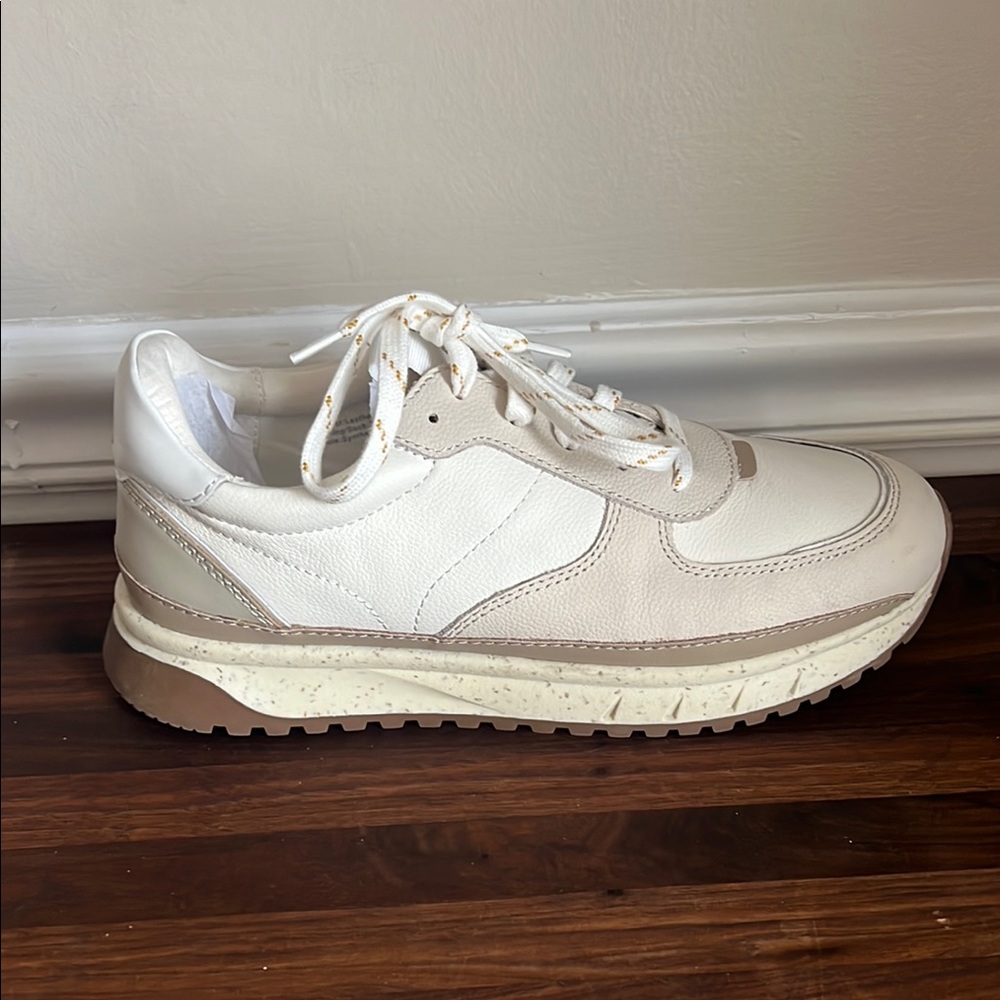 Madewell Women’s Kickoff Trainer Shoes Color block Antique Cream  Size: 9M - Picture 8 of 10